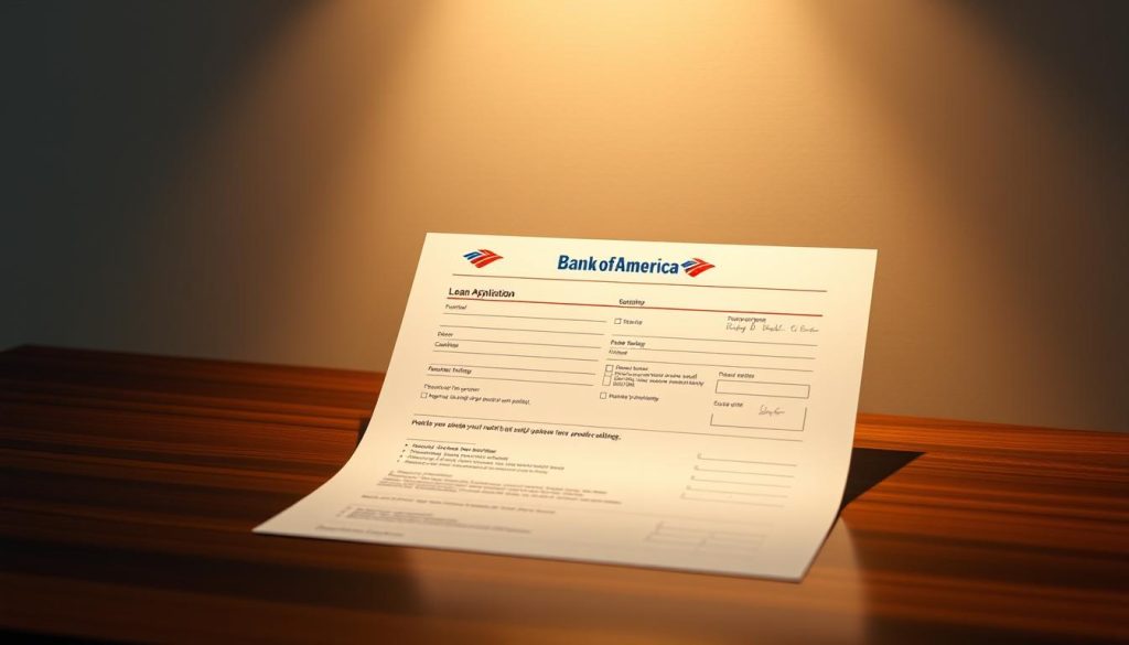 Bank of America loan application